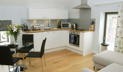 The Hayloft living/dining/kitchen area