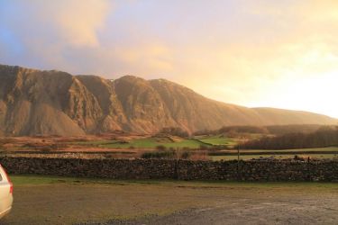The Screes at Sunset from Gable End