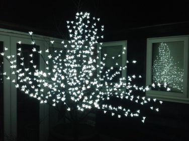 Our LED tree brightens up the courtyard