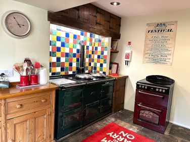 The Aga and electric ovens