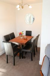 Dining area in the living room