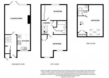 Floor plan of cottage