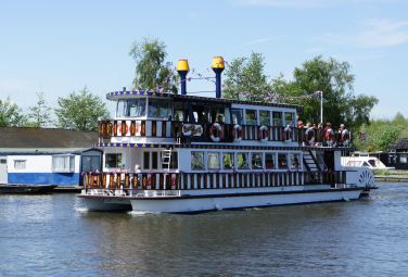 Southern Comfort Boat On The River Bure at Horning