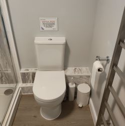 Bathroom - WC and heated towel rail
