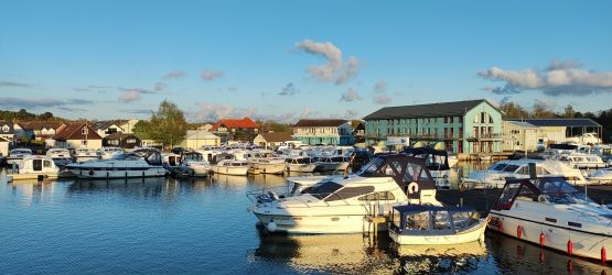 View from Bure Cottage patio looking out to the river