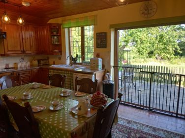 Country kitchen with wonderful views