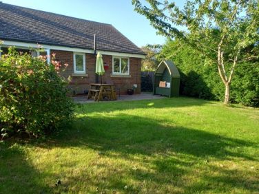 Six foot fenced garden