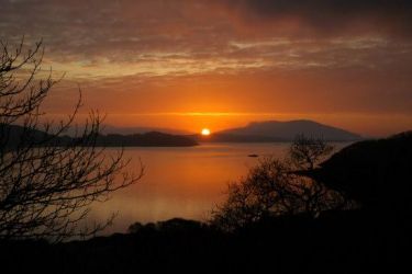 Sunset from the top of the hill