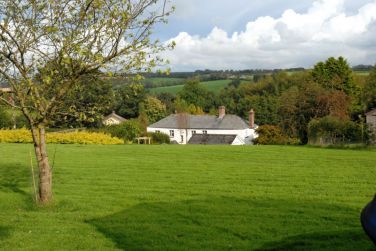 Looking across the garden to the house.