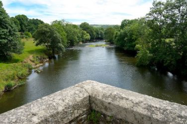 The bridge over the Tamar at Horsebridge where our local pub does great food