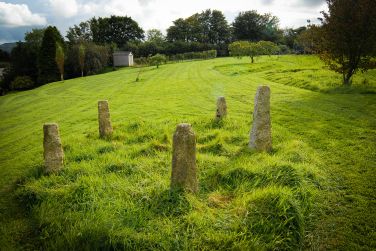 Our Stone Circle (20th Century!) and garden beyond