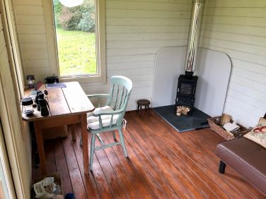 Interior of the summerhouse
