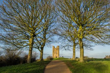 Broadway Tower with its breathtaking views of The Cotswolds and Malvern Hills
