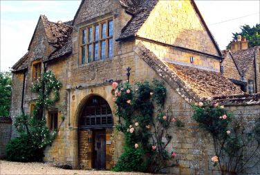 Nearby to Laburnum Cottage beautiful Cotswold building at dusk