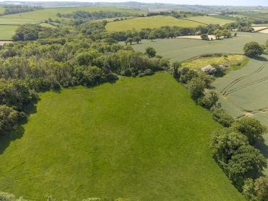 Aerial shot of big field to take your dogs for a good run at Somers Hiscott