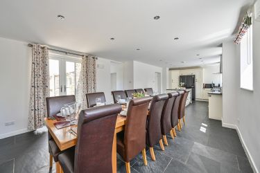 Super kitchen set up for convivial gatherings at Somers Hiscott