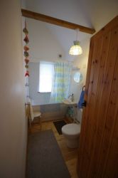 Bathroom plus additional cloak room with WC