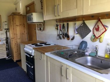 A practical kitchen.