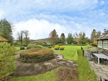View from patio over garden