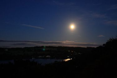 Lovely night view under moonlight from the master bedroom