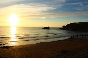 Enjoy the beach when quiet at the end of the day