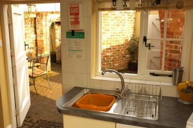 Through the kitchen window