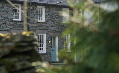 The outside of the cottage