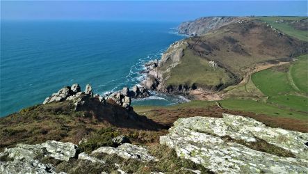 Part of the South West Coast Path at Soar Mill Cove, South Hams.