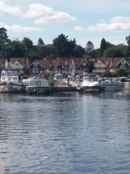 View from the Riverside Tea rooms across the river