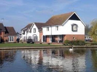 View across the River Bure from the Wroxham Hotel