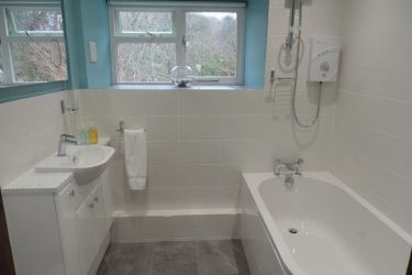 New luxury bathroom has underfloor heating