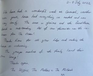 Our wonderful week at Carousel in Broad Haven.