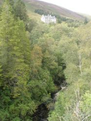 Glencarron Lodge from the nearby burn