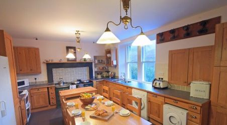 Kitchen with facilities for less formal dining