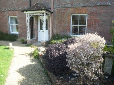 Front of the house in April