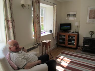 Relaxing after a day's sightseeing