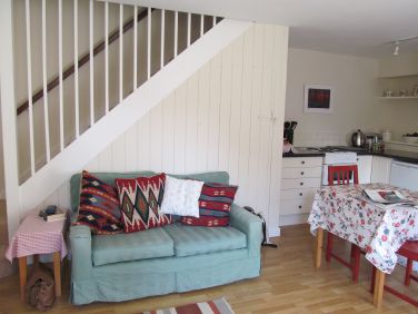 Cosy sofa to sink into in the evening