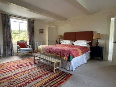 Bukkhota bedroom with superking hypnos bed and plenty of space.    This room is triple aspect