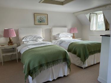 Old Rose bedroom in Monnington House on second floor