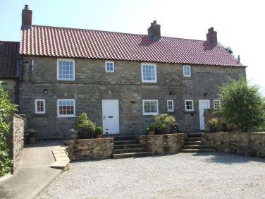 Ashfield Cottages in Lockton near Pickering, Courtyard for off street parking