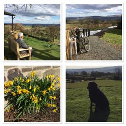 Spring had sprung, for some a bike ride, for others just relaxing, taking in the the fabulous view.