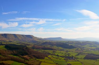 Aerial view over the fantastic Hay View, fantastic walking and cycling areas.