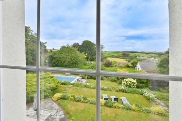 Stunning views across the valley from Daymer apartment