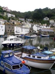 The picturesque harbour at Polperro