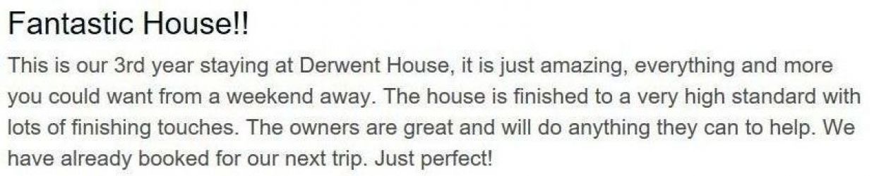 Review from guests visiting as a group of friends