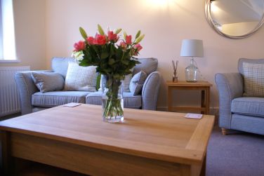 Open and light lounge area