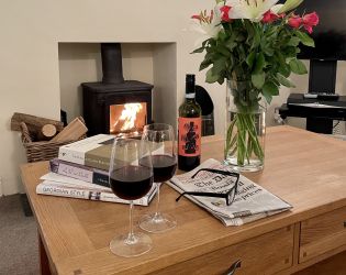 Lounge with Log Burner for Cosy Evenings in