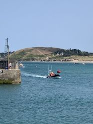 One of the Sea safari boats returning to harbor