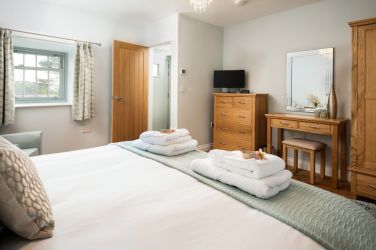 Ample storage and dressing table