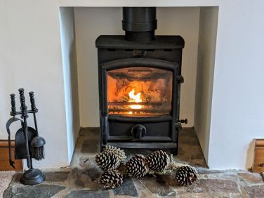 Real wood burner
